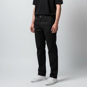 Steve's‎ Jeans Mens Black Slim Straight Chino Pants 32x30 Stretch Cotton Pants